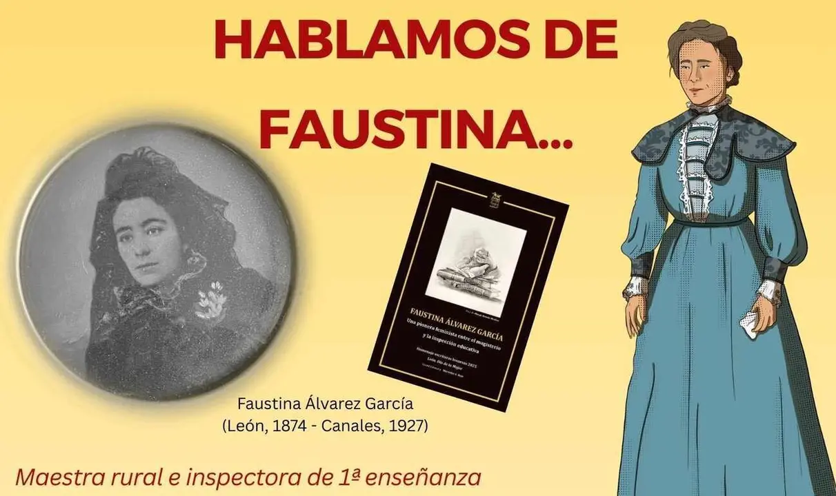 Imagen parcial del cartel promocional de los actos sobre Faustina en Val de San Lorenzo.