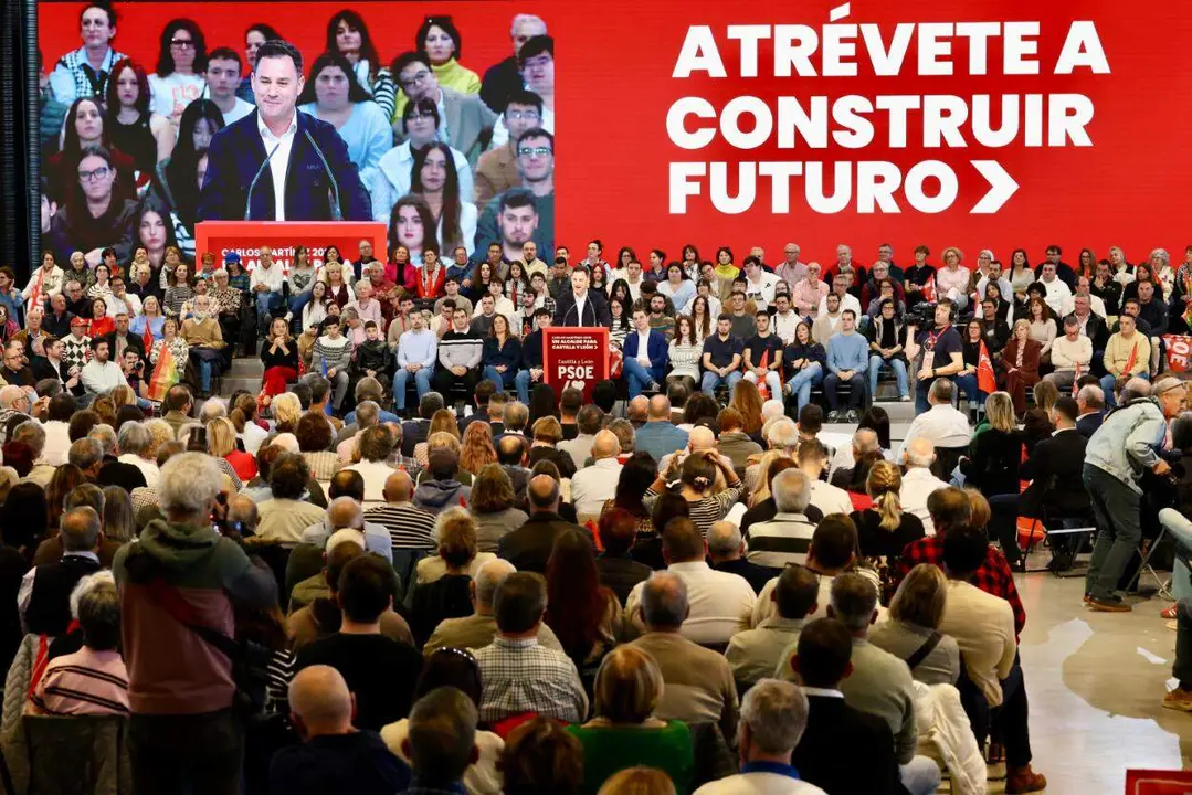 Imagen del cónclave socialista en León. Foto: Campillo