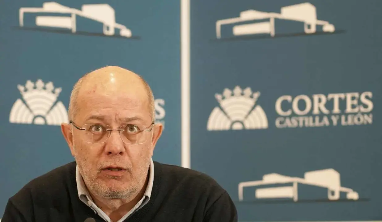 El procurador de Ciudadanos, Francisco Igea, durante una intervención en las Cortes.