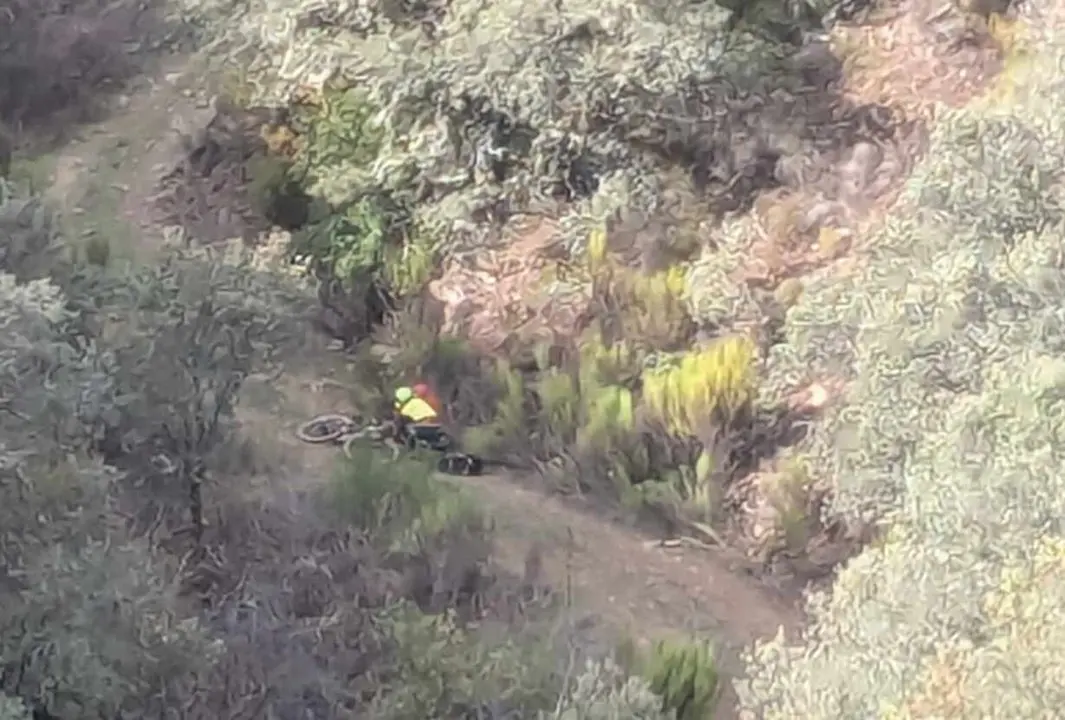 Imagen del lugar en el que el ciclista sufrió el accidente.
