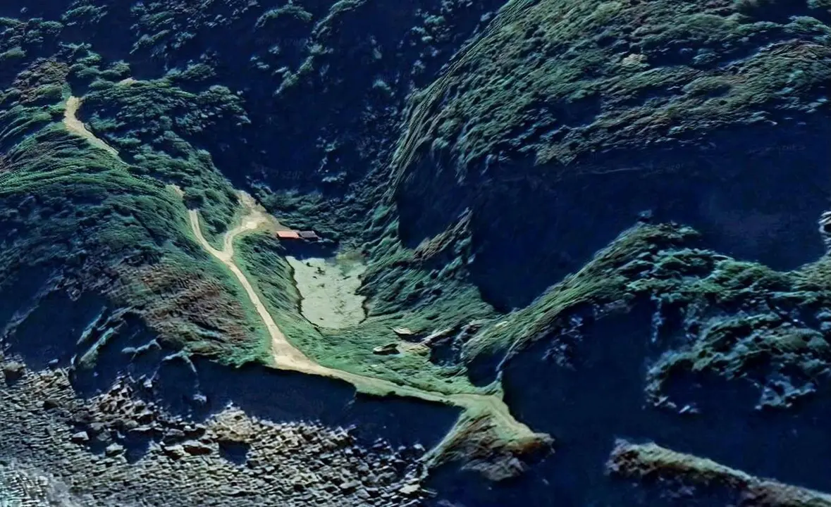 Imagen de la balsa, junto a la playa de Vega, en Asturias.