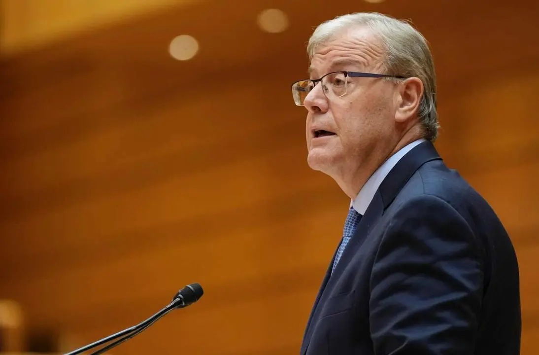 Antonio Silván, durante su intervención en el Senado.