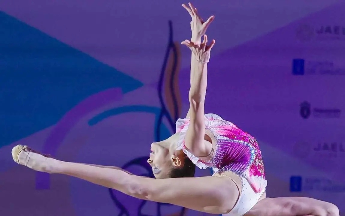 Marta Pérez, durante uno de sus ejercicios. Foto: Alberto Guervós
