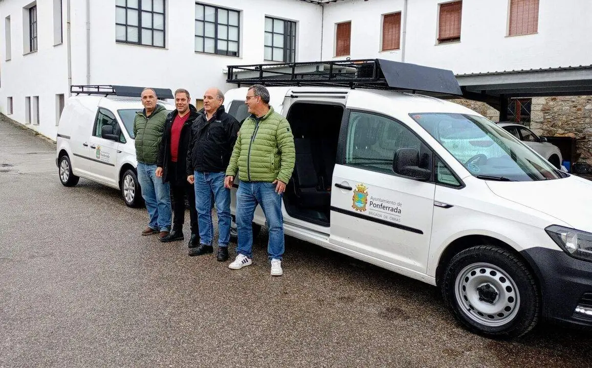 El Ayuntamiento de Ponferrada incorpora dos vehículos a la Brigada de Obras. Foto: Ayto. Ponferrada