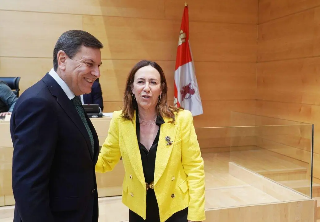 El consejero de Economía y Hacienda, Carlos Fernández Carriedo, comparece en las Cortes para informar sobre el proyecto de ley de Presupuestos Generales de la Comunidad para 2026, en lo relativo a su departamento. Foto: Ical