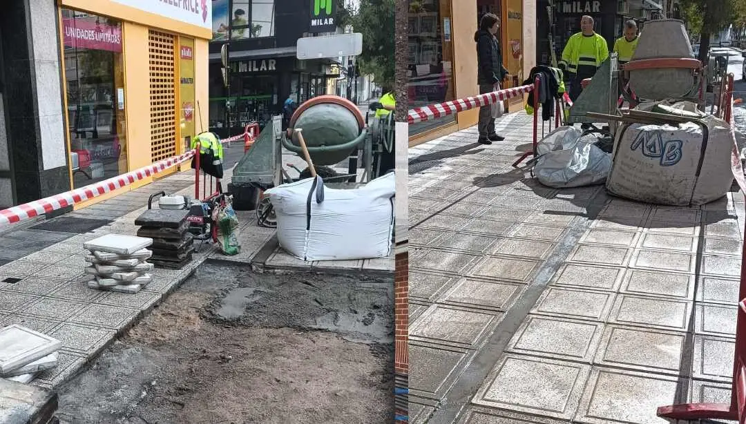 Imagen de las mejoras realizadas en la Avenida Pérez Colino.