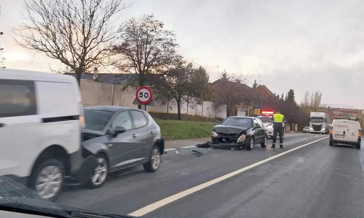 Imagen del lugar del accidente ocurrido este viernes. Foto: Isaac Llamazares