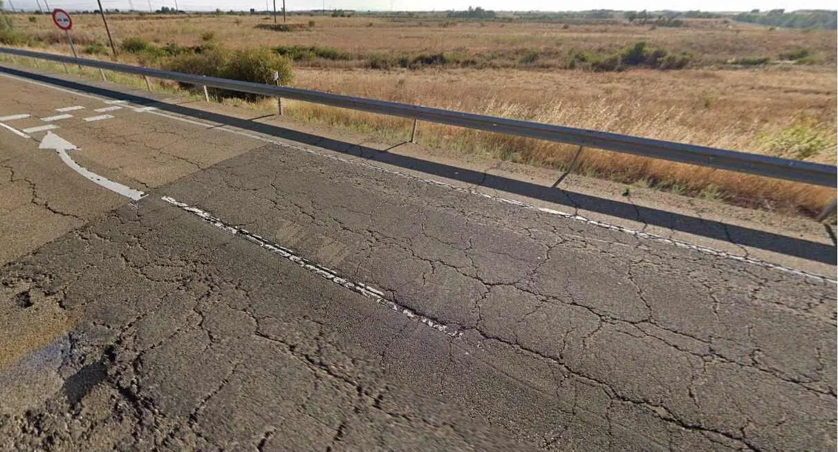 Imagen de la N-630 a la altura de la localidad de Ardón.