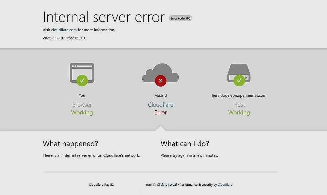 Servicios de icloud 'colgados' durante el 'apagón' del proveedor.