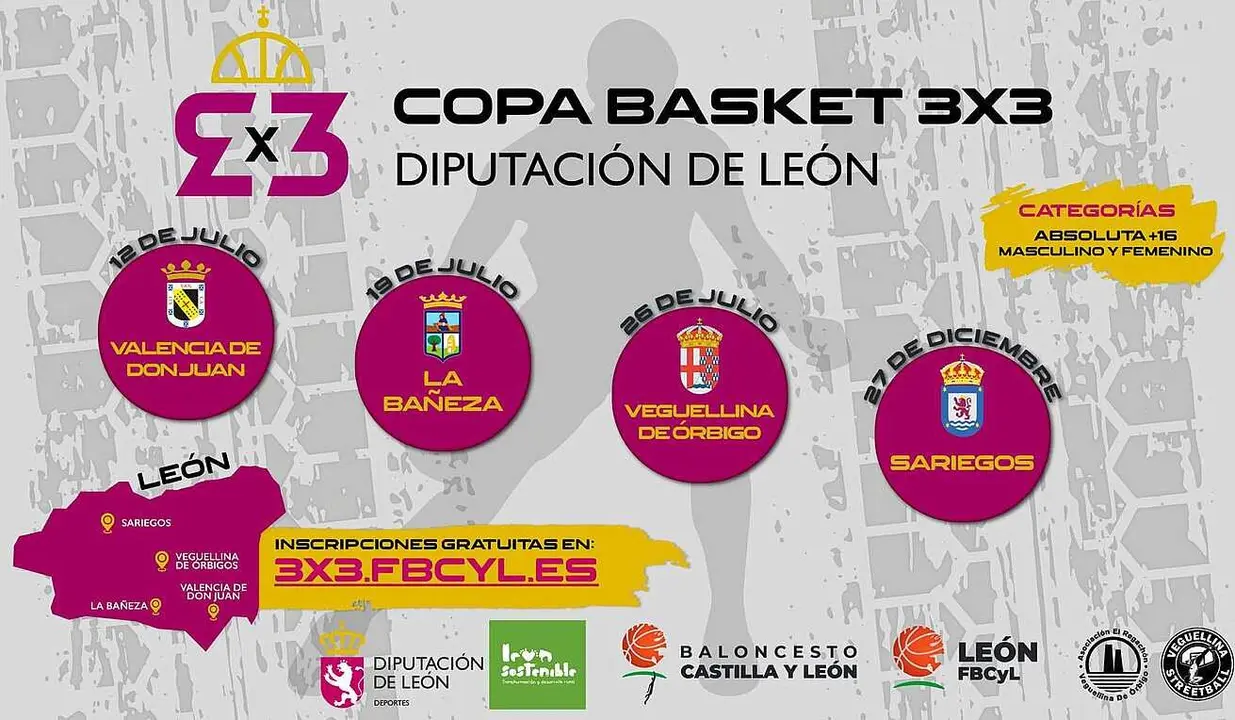 Copa Basket 3x3 Diputación de León.
