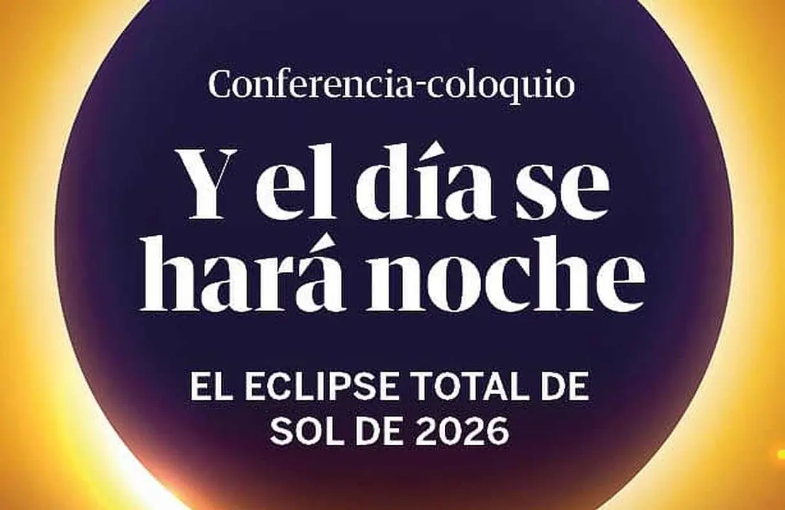 Imagen parcial del  cartel anunciador de la conferencia.