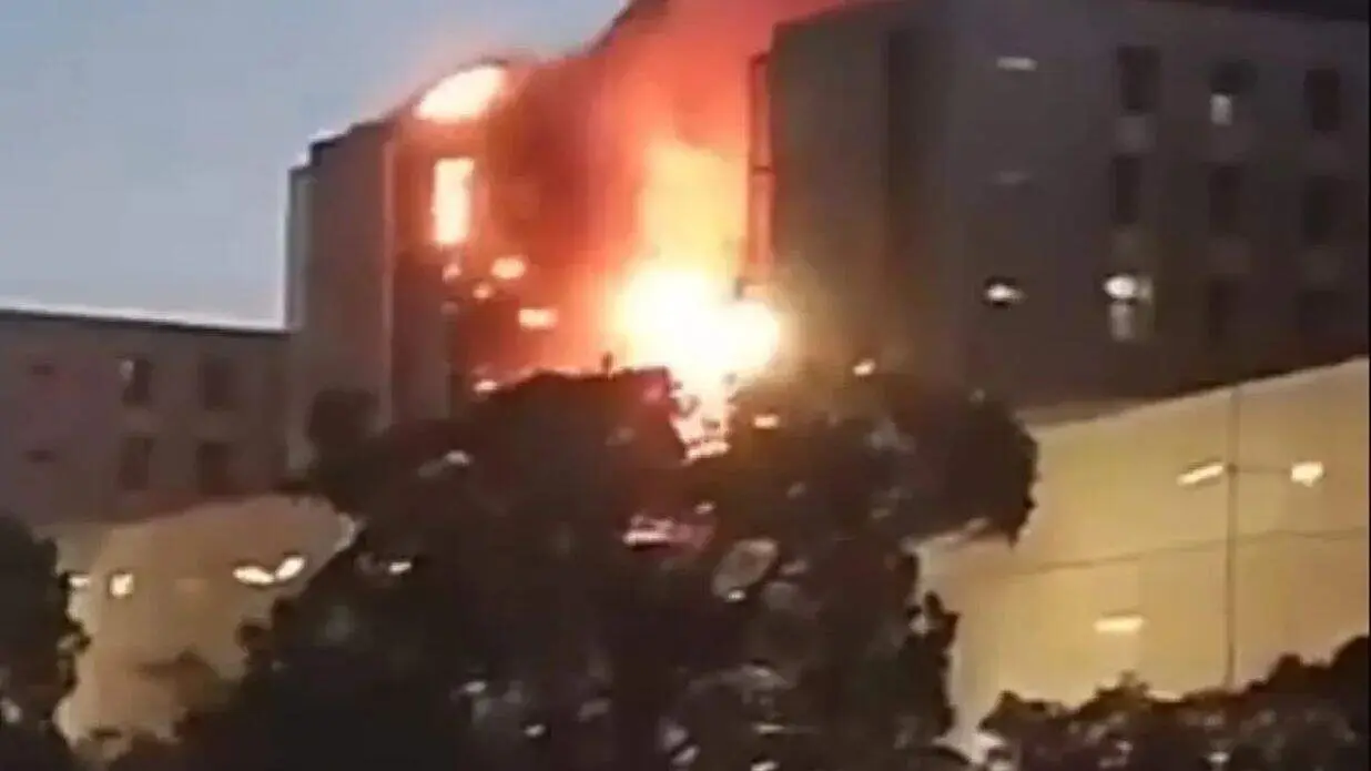 Incendio Hospital Santa Lucía Cartagena