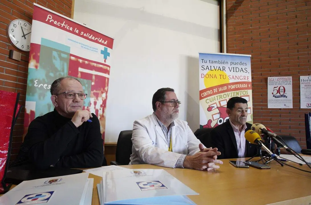 Presentación de los actos con motivo del 50 aniversario de la Hermandad de Donantes de Sangre del Bierzo