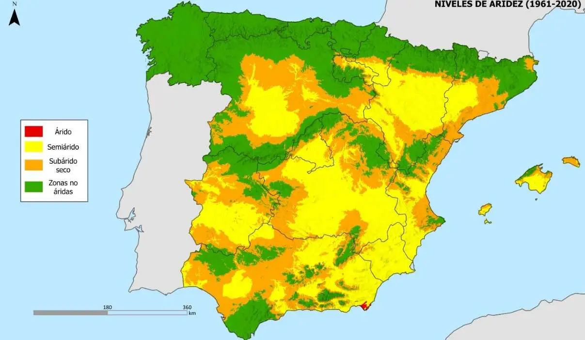 El Atlas de la Desertificación de España revela que la provincia leonesa presenta niveles muy bajos de degradación frente a zonas como Murcia, Almería o Albacete, donde el problema supera el 80%.