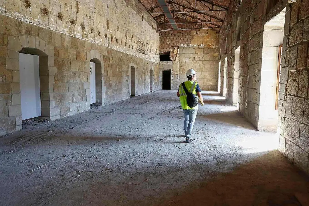 Imagen de las obras de intervención de San Marcos en la intervención al completo del inmueble. Foto: Campillo