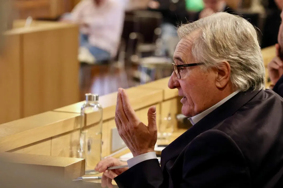 David Fernández, durante el pleno de este viernes. Foto: Campillo