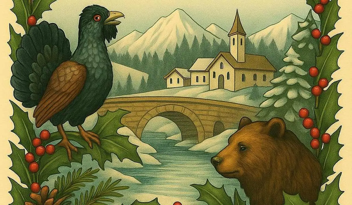 Imagen parcial del cartel promocional de la Navidad en Palacios del Sil.