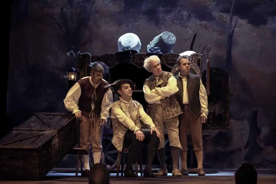 Un momento de la representación de Polvo serán.