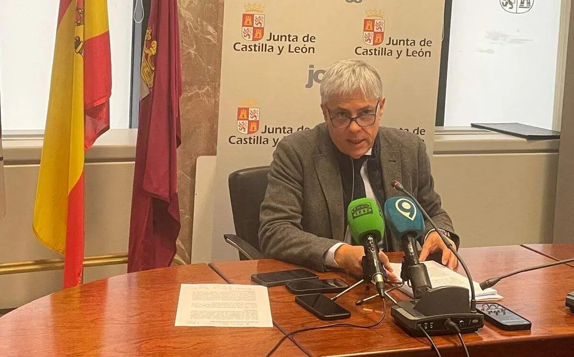 Eduardo Diego, este martes en la presentación de las ayudas al alquiler de vivienda en León. Foto: JCyL