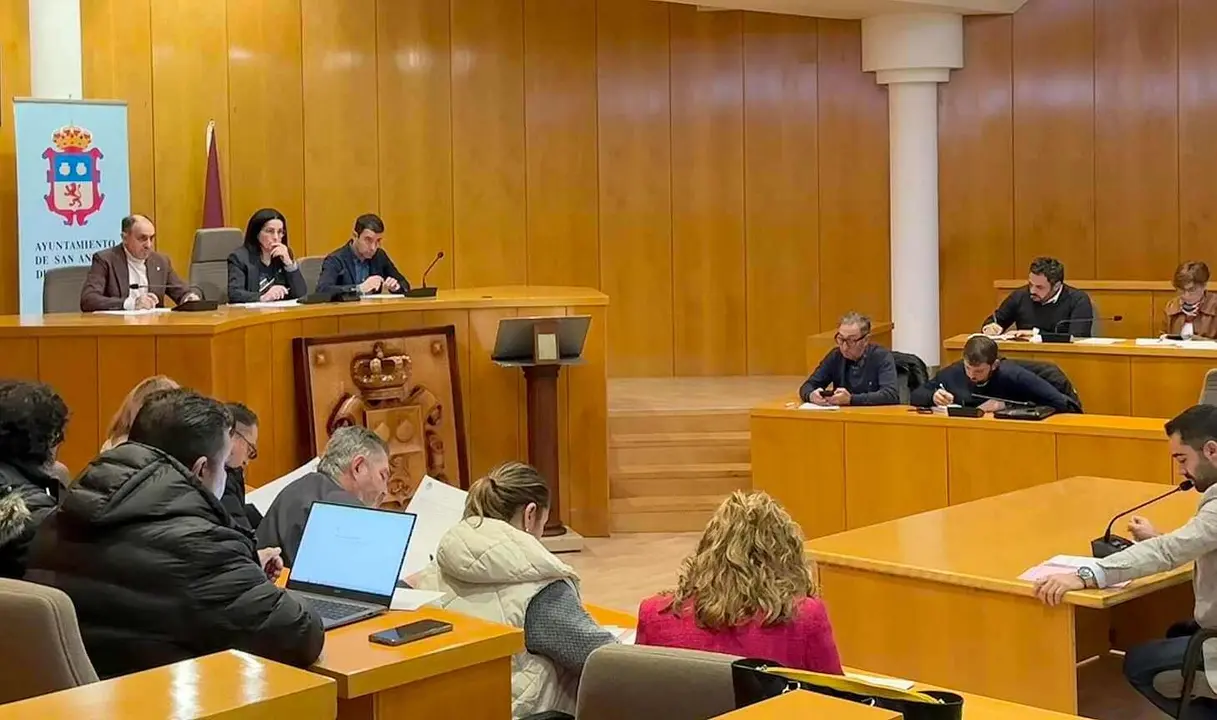 Un instante del pleno de San Andrés del Rabanedo celebrado este viernes.
