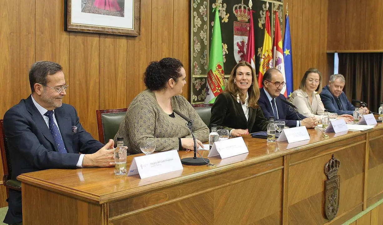 Un instante de la presentación del balance, este viernes.