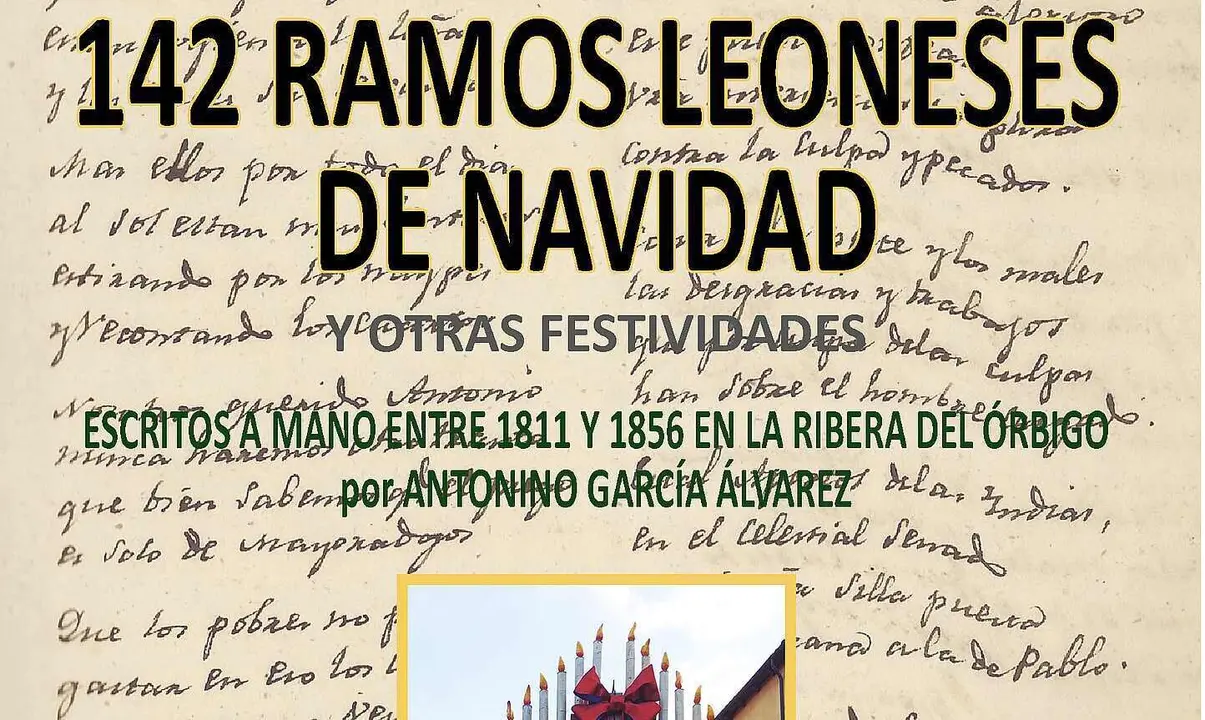 Imagen parcial de la portada del libro '142 ramos leoneses de Navidad'.