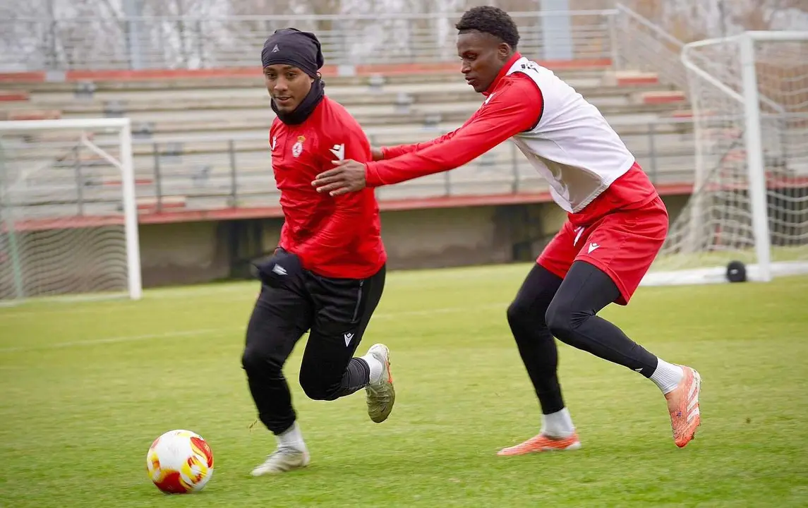 Ribeiro, durante el entrenamiento de este lunes.