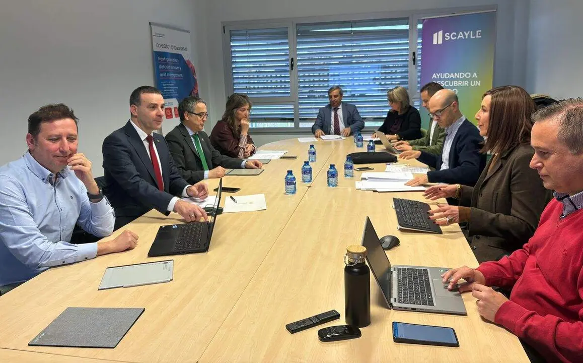 Reuni&oacute;n del patronato de la Fundaci&oacute;n Centro de Supercomputaci&oacute;n de Castilla y Le&oacute;n presidida por el consejero de Movilidad y Transformaci&oacute;n Digital, Jos&eacute; Luis Sanz Merino, en Le&oacute;n. Foto: Ical