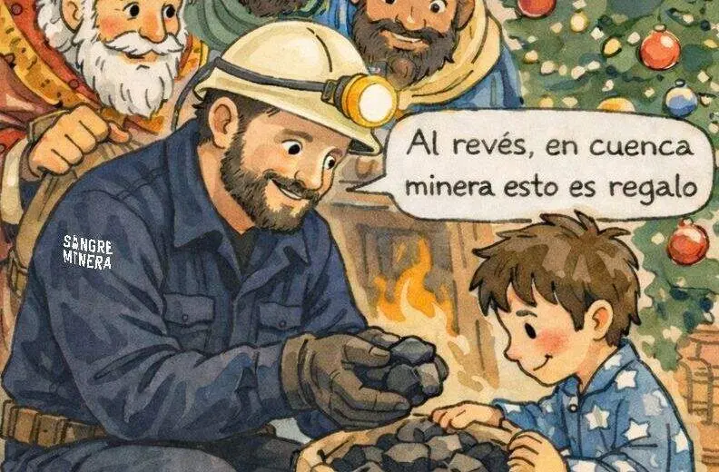 Fragmento de la ilustraci&oacute;n cedida por Sangre Minera obra de una creador local.