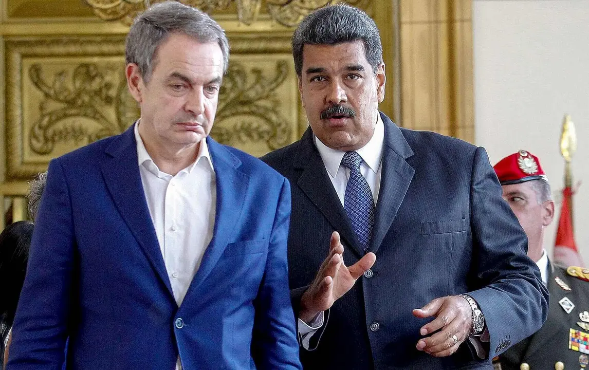 Zapatero, junto a Maduro, en una imagen de archivo.