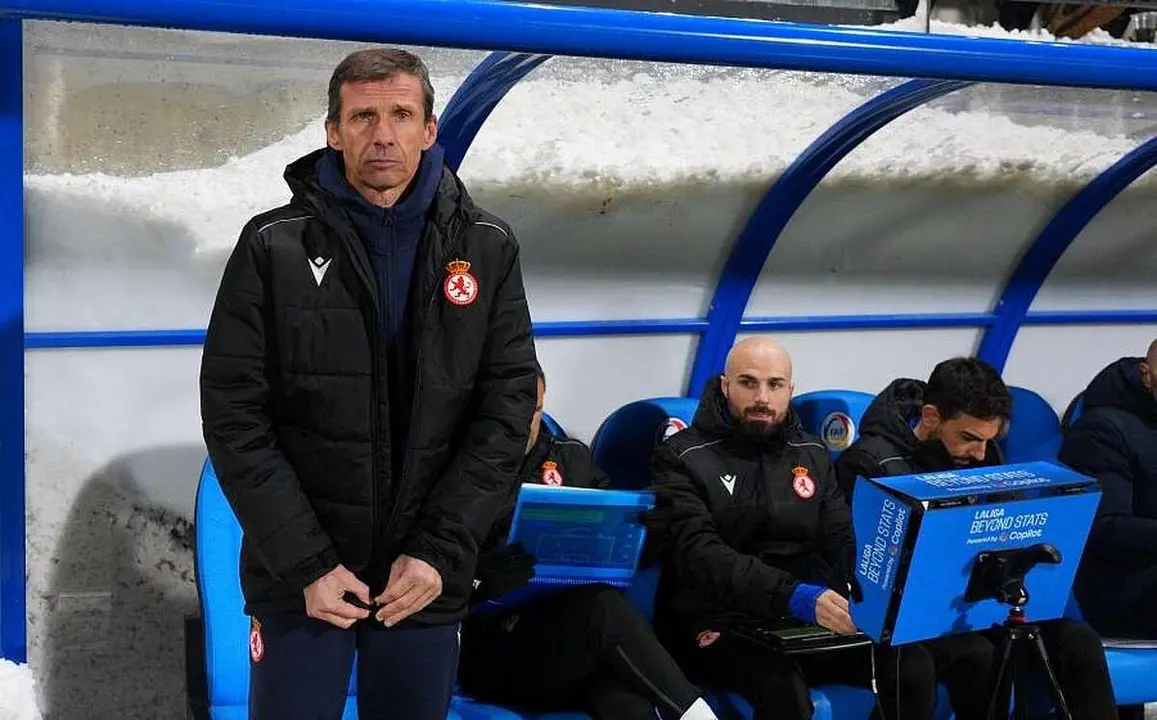 Ziganda, este s&aacute;bado, en el partido disputado por su equipo en Andorra.