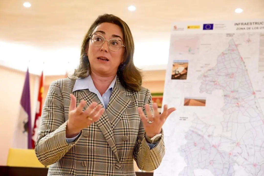 La consejera de Agricultura, Ganader&iacute;a y Desarrollo Rural, Mar&iacute;a Gonz&aacute;lez Corral, presenta el resultado final del proceso de concentraci&oacute;n parcelaria de la zona de Los Oteros.