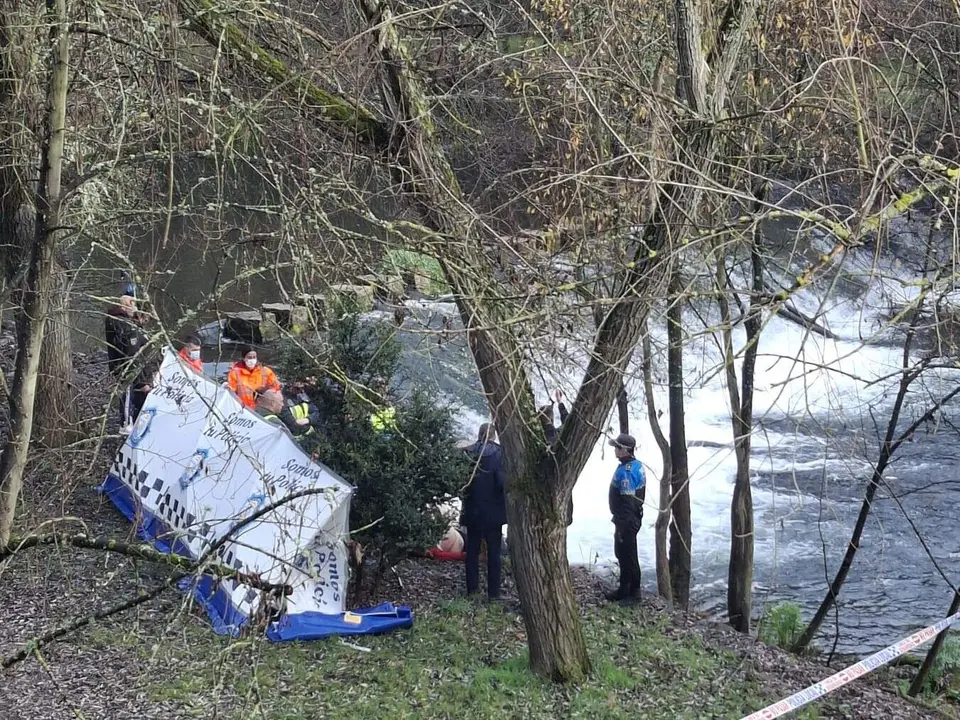 Rescatan el cuerpo sin vida de una mujer en el r&iacute;o Sil a su paso por Ponferrada. Foto cedida El Bierzo Digital