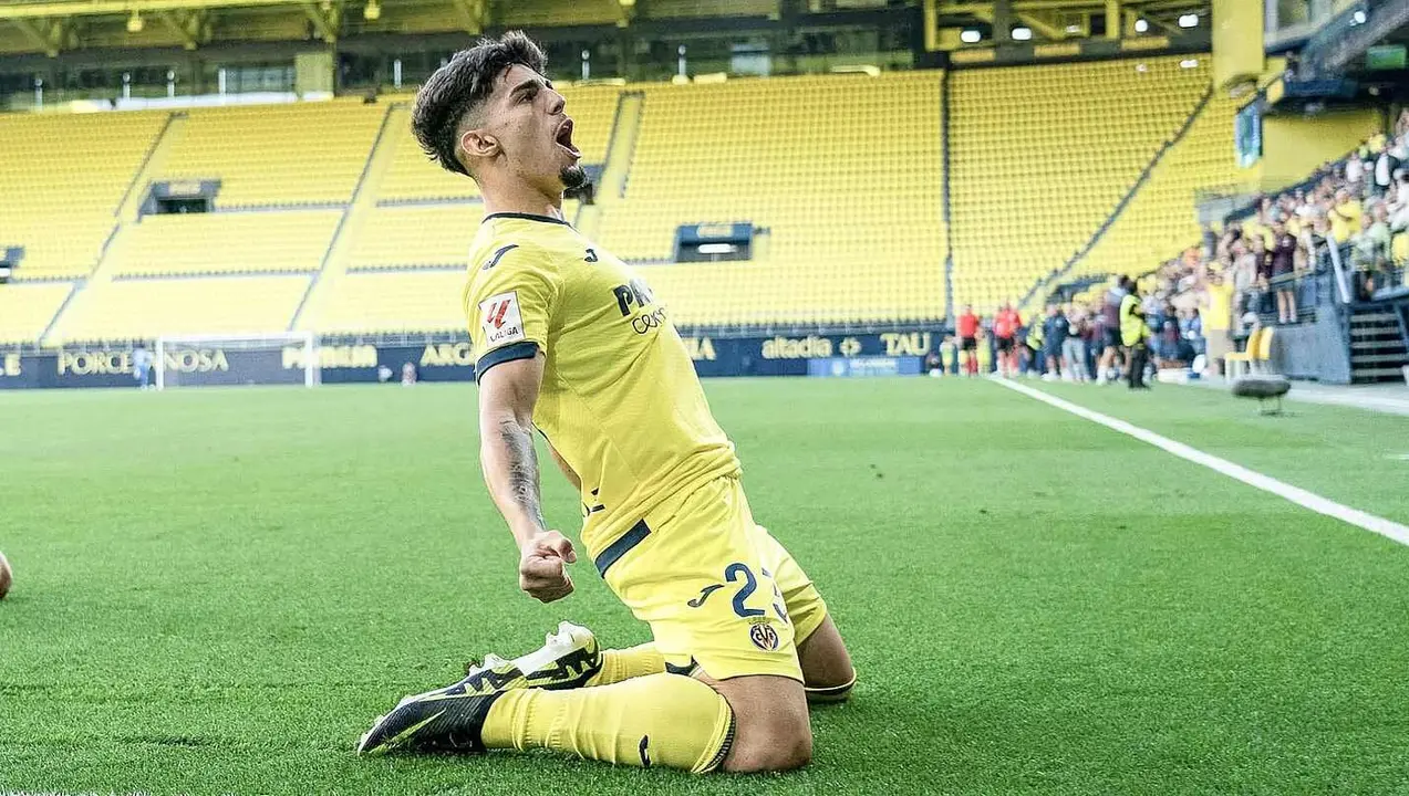 Victor Moreno, durante un partido con el Villarreal.