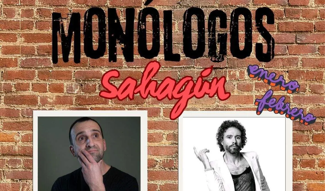 Fragmento del cartel del ciclo de mon&oacute;logos de Sahag&uacute;n.