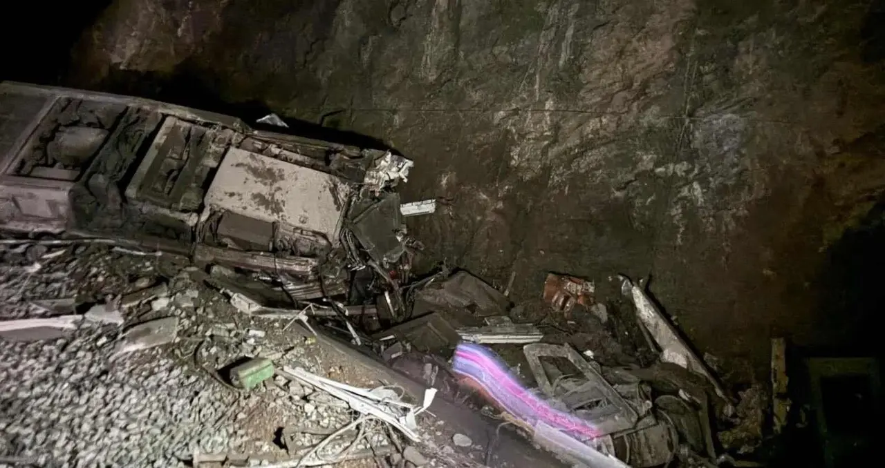 Imagen de una de las unidades afectadas por el accidente.