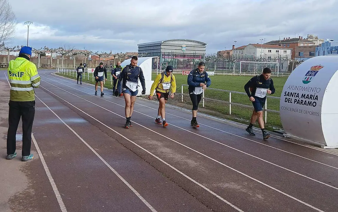 La Brif de Tabuyo, durante sus pruebas en Santa Mar&iacute;a del P&aacute;ramo.