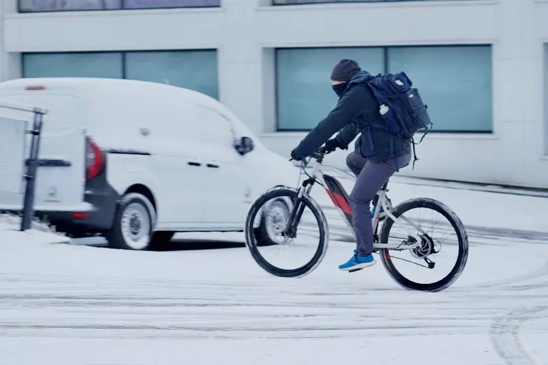 Nieve en la capital leonesa