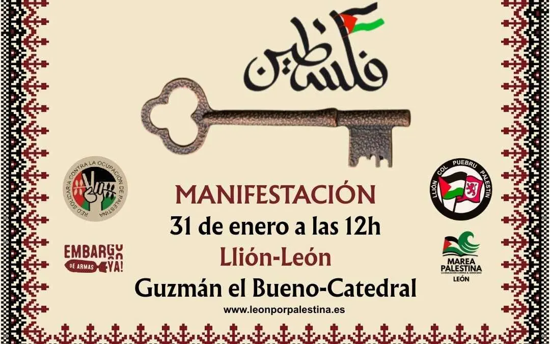 Mani LEON CON PALESTINA 31 enero