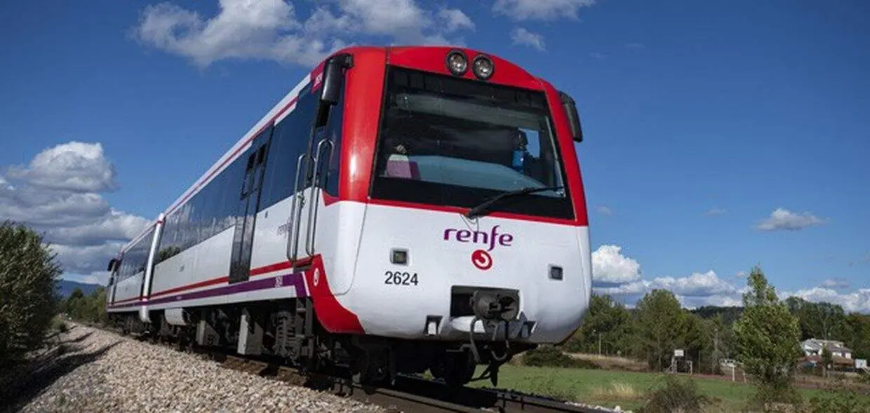 Imagen de un tren de cercan&iacute;as Renfe.