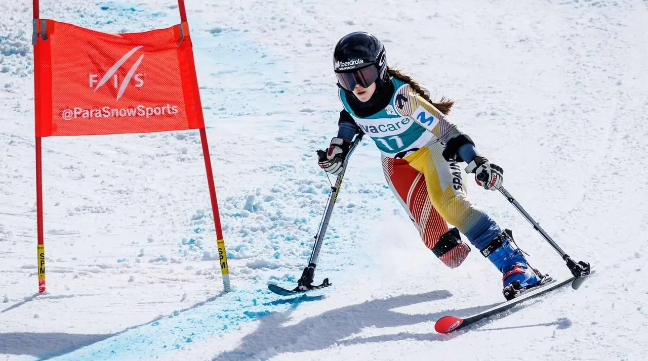 Mar&iacute;a Mart&iacute;n Granizo, durante una prueba en la modalidad de Gigante.