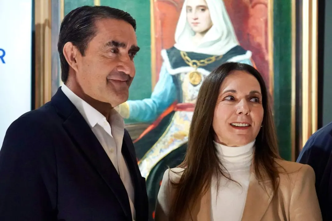 Maria Jos&eacute; &Aacute;lvarez Casais junto a Su&aacute;rez Qui&ntilde;ones este mi&eacute;rcoles. Foto: Campillo