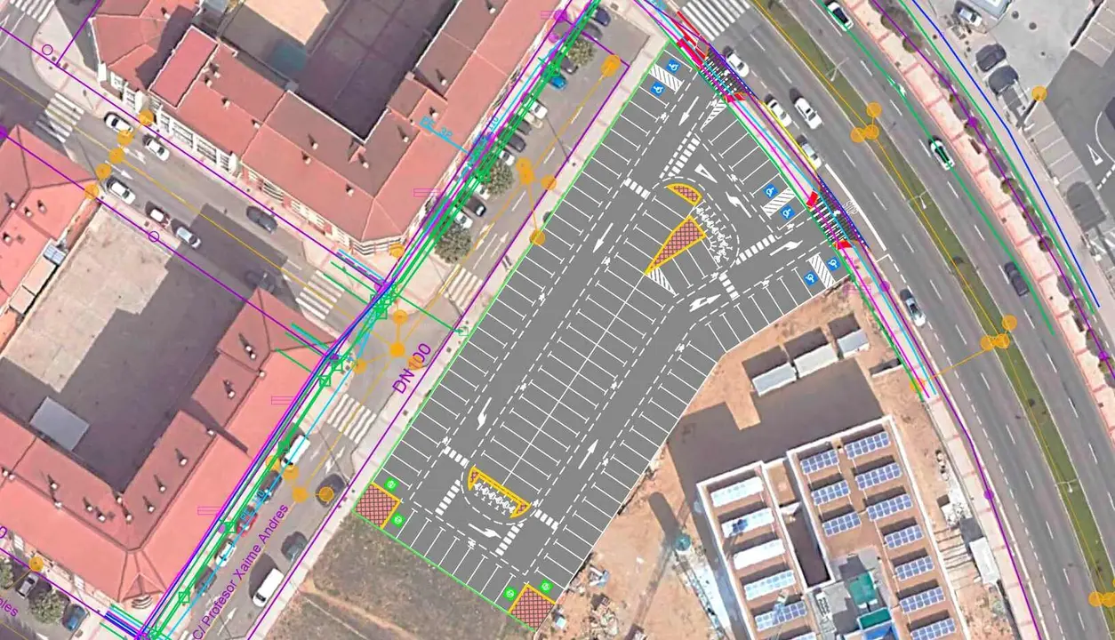 Imagen del nuevo aparcamiento localizado junto al centro de salud de El Ejido.