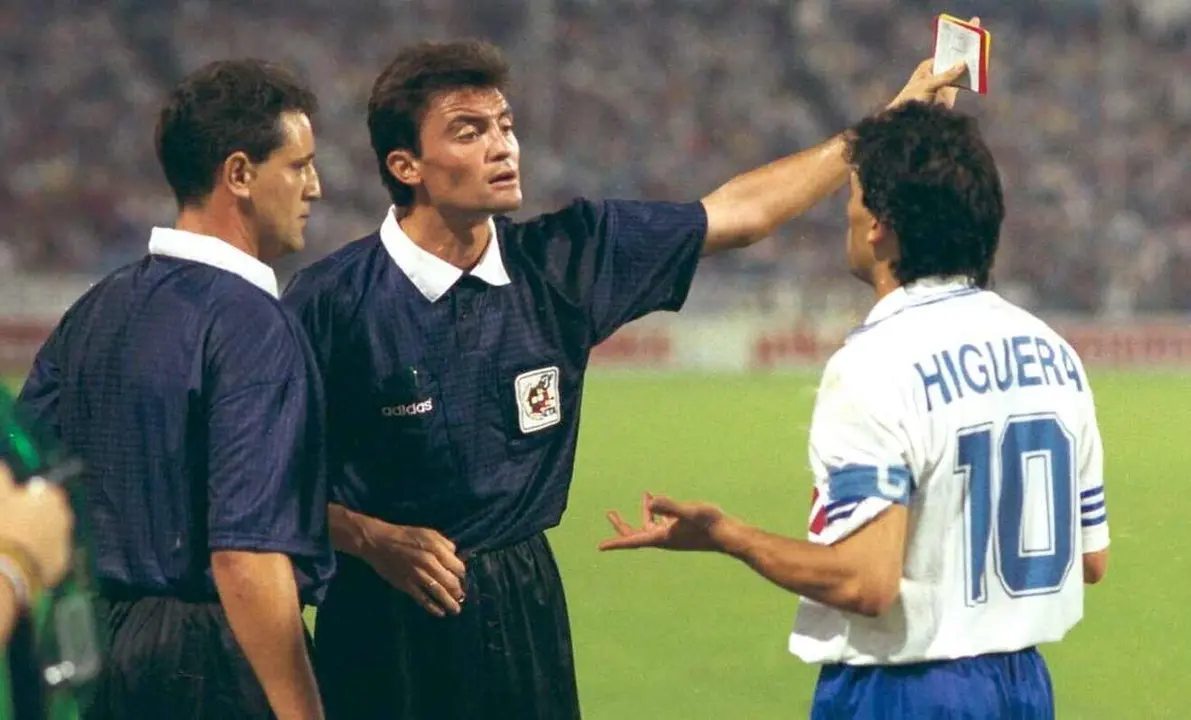 Rafa Guerrero, junto a Mejuto e Higuera, en el pol&eacute;mico arbitraje que marc&oacute; la vida del colegiado leon&eacute;s.