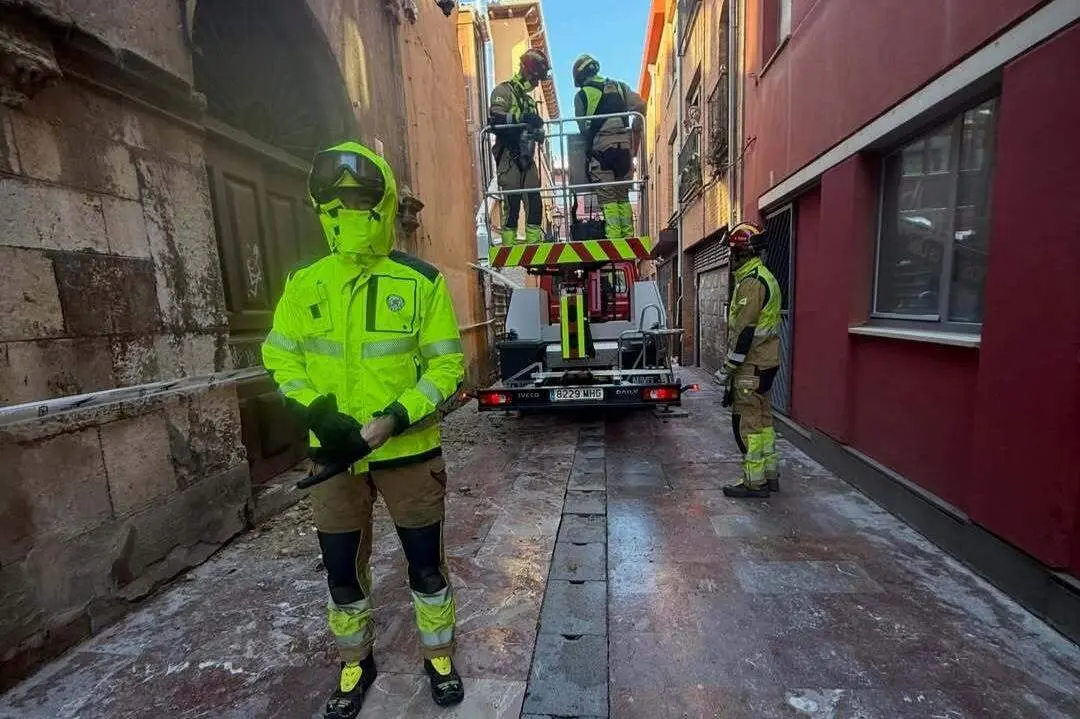 Una de las intervenciones de los Bomberos de Le&oacute;n el pasado s&aacute;bado. Foto: Bomberos de Le&oacute;n.