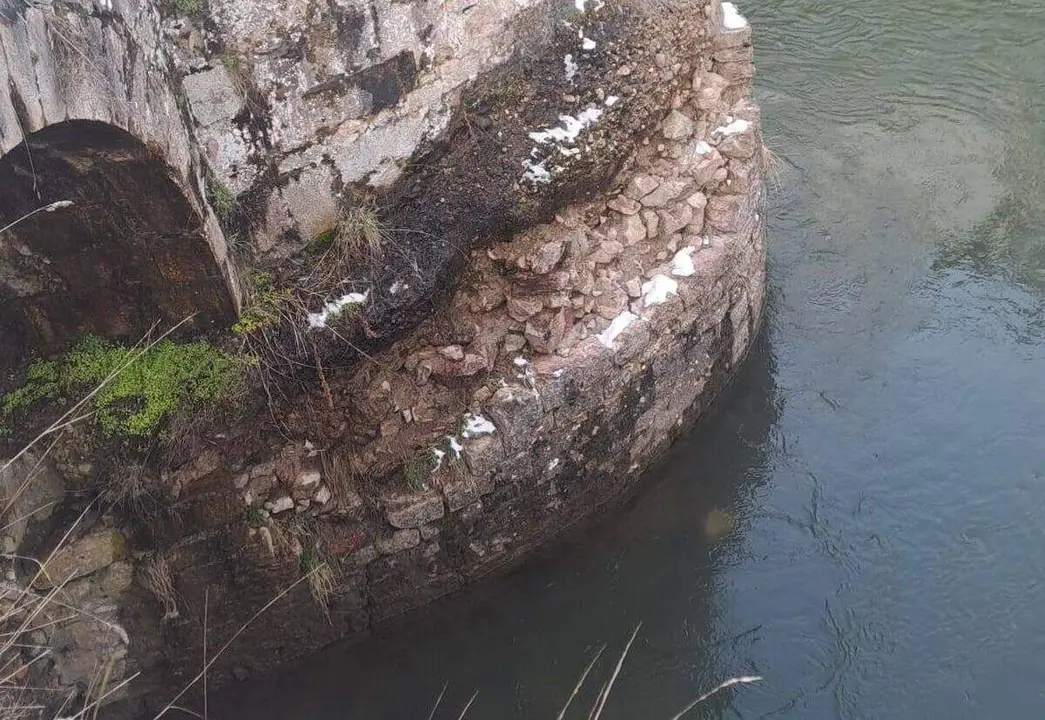 Estado actual del Puente de Pardav&eacute;. Foto: IU.