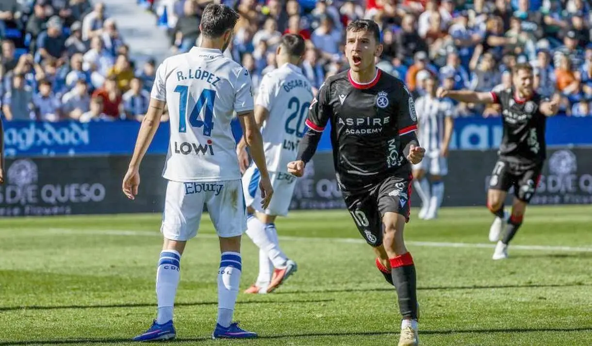 Chac&oacute;n celebra su gol ante el Legan&eacute;s.