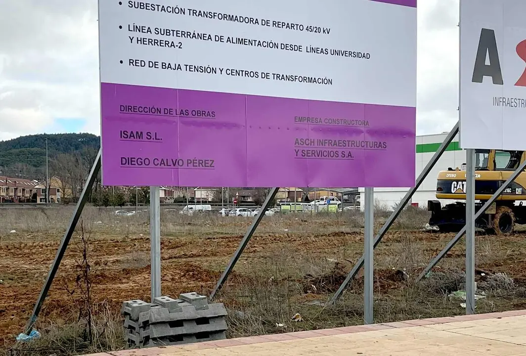 Imagen de las obras de la subestaci&oacute;n el&eacute;ctrica que permitir&aacute; en los pr&oacute;ximos meses el inicio de las obras en La Granja.