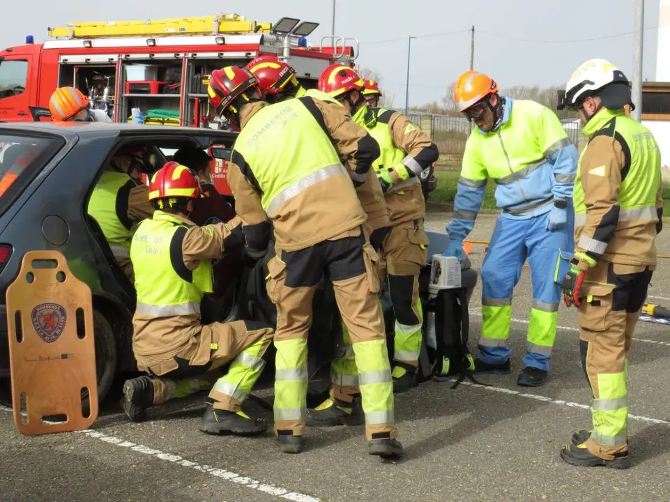 Escenario de un simulacro de accidente. Esta martes ser&aacute; un simulacro de un accidente a&eacute;reo.