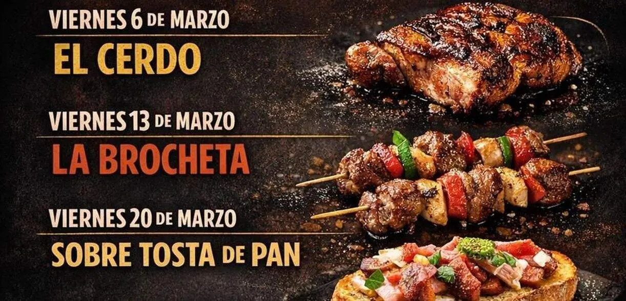 Fragmento del cartel de los viernes de tapeo de Sahag&uacute;n.
